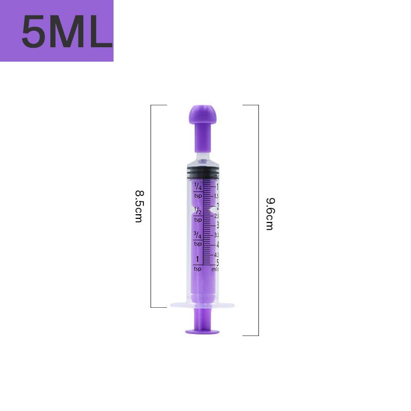 5Pcs Measurement Syringe With Cap, For Scientific Labs, Liquid Dispensing, Pet And Party Supplies, Oral Liquid 5Cc/5Ml-10Cc/10Ml