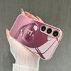 Модный чехол для телефона с узором из розовых сердечек и буквы E для Galaxy FE S22 S23 S23 Ultra S24 S24 FE S24 Ultra S25 S25 Ultra S25 Plus