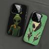 Забавный космический НЛО инопланетный чехол для телефона для iPhone 17 Air 16 15 14 11 12 13 Pro Max Plus X XR XS Цветной Серебристый Жесткий чехол