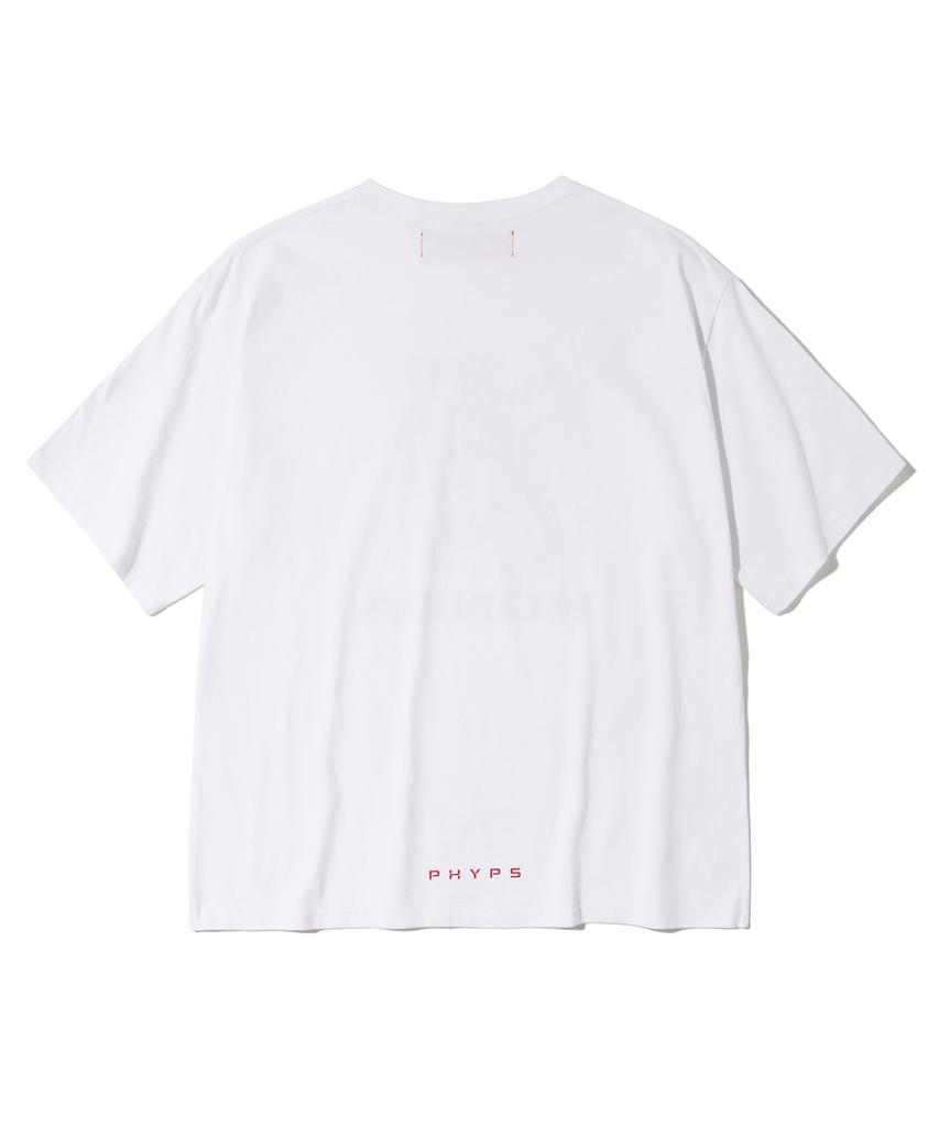 PHYPS MOTORCYCLE Honda Bear T-Shirt White