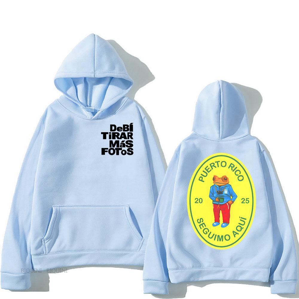 Debí Tirar Más Fotos Album 2025 Hoodies Bad Bunny DTMF Printing Sweatshirts for Men/Women Уличная одежда унисекс с длинным рукавом