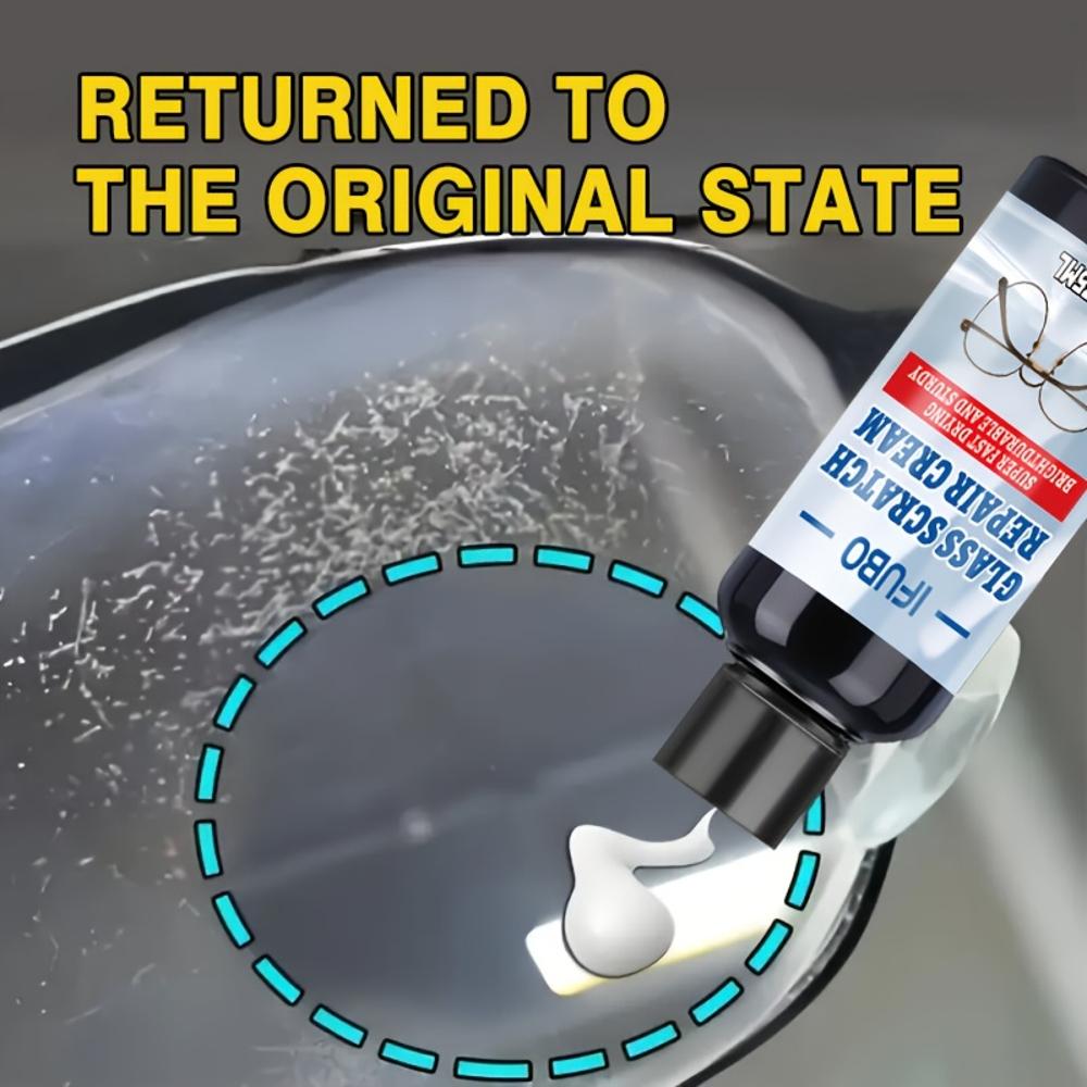 Крем для удаления царапин с очков - Полировальный крем для удаления царапин со стеклянных линз, Воск для ремонта металлических оправ, Средство для защиты от царапин для очков