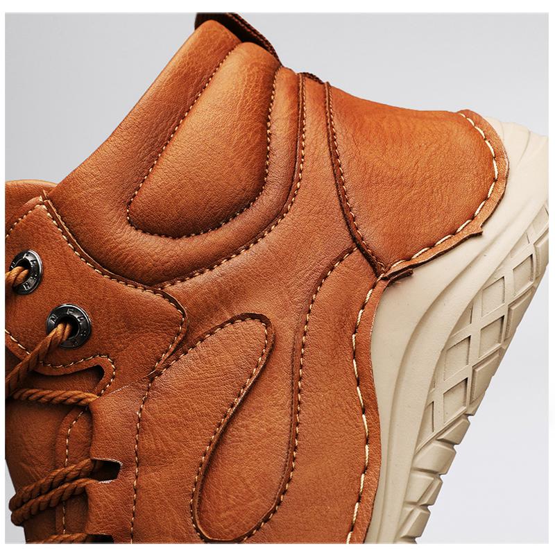 Кожаные мужские ботинки ручной работы, повседневная кожаная обувь из натуральной кожи, мужские ботильоны