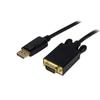Adaptateur DisplayPort Vers VGA - STARTECH.COM - 1,8 M - Résolution 1920x1200 - Noir
