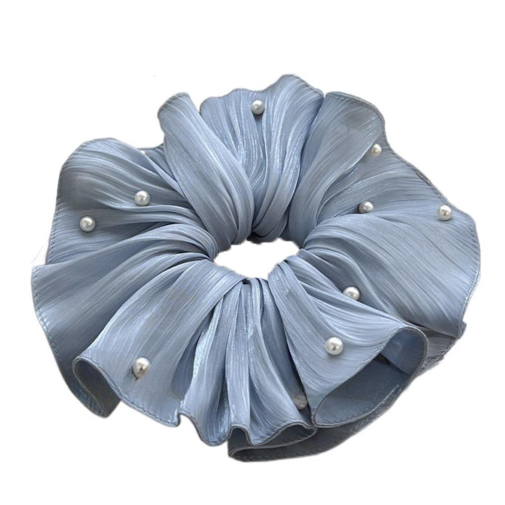 Cloth Elastic Scrunchies French Style Pearls Hair Rope Elegant Women Hair Scrunchies Women