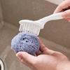 Long Pp Abs Handle Dish Scrubber Nano Fiber Cleaning Brush For Kitchen Utensils And Pans