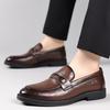 Fashion Wedding Party Men's Shoes Comfortable Loafers Leisure Men's Office Work Outdoor Party and Office Black Brown Shoes New