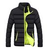 Men's Windproof Hooded Casual Fluffy Warm Jacket Winter Thickened Zipper Warm Jacket