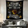 Collingwood Wall Tapestry Aesthetic Wall Hanging Printed Fabric Blanket Decorative Tapestries for Bedroom Living Room Home Decor