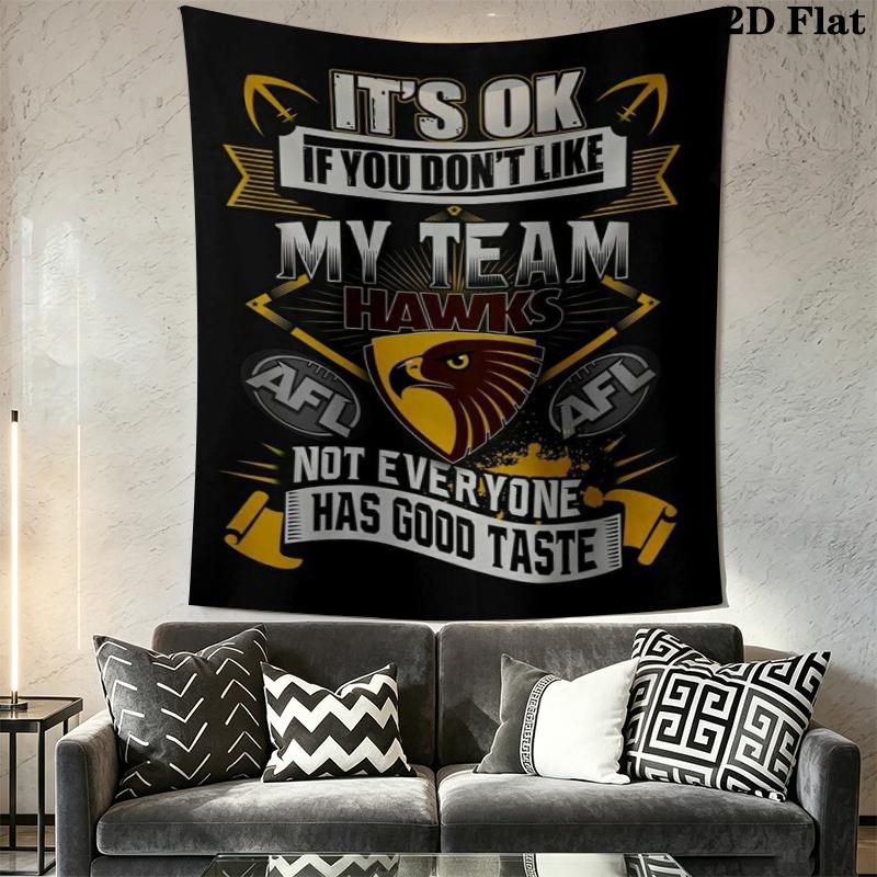 Collingwood Wall Tapestry Aesthetic Wall Hanging Printed Fabric Blanket Decorative Tapestries for Bedroom Living Room Home Decor