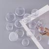 PS Transparent Travel Cosmetic Cream Bottle - Portable Plastic Round Trial Container