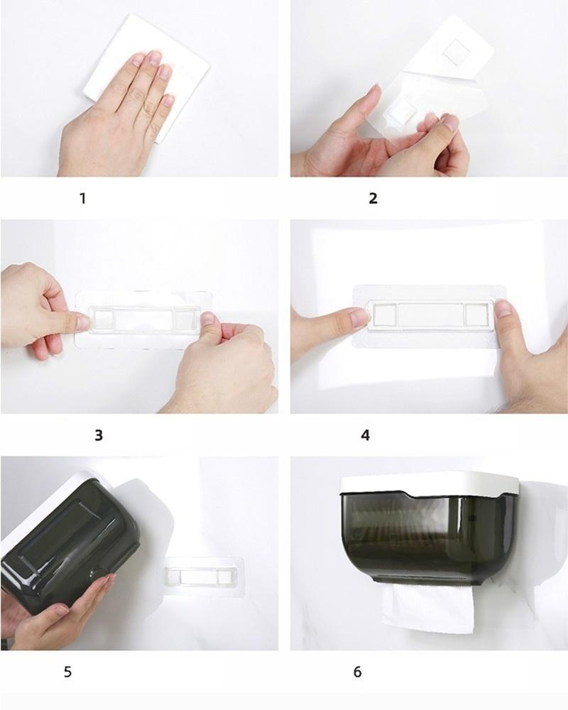 Держатель для туалетной бумаги в ванной комнате, держатель для полотенец, настенное крепление, пластиковый держатель для туалетной бумаги с полкой для хранения, ящик для хранения бумаги