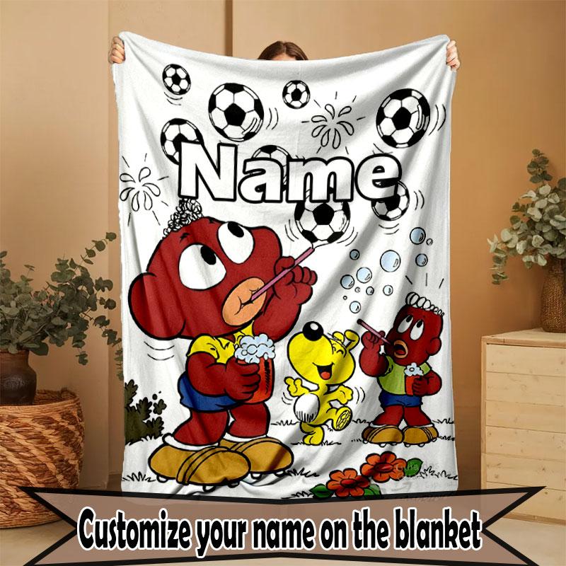 Custom Name Personalized Bamse Print Blanket, Home Decor, Bedroom, Sofa, Camping, Couch, Gifts for Birthday Christmas
