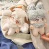 10cm Cute Plush Toys Doll No Attributes Short Soft Rabbit Fur Cloud Lamb with Animal Ear Plush Doll Bag Keyring Gift