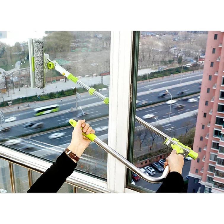 Hot Upgraded Telescopic High-rise Window Cleaning Glass Cleaner Brush For Washing Window Dust Brush Clean Windows