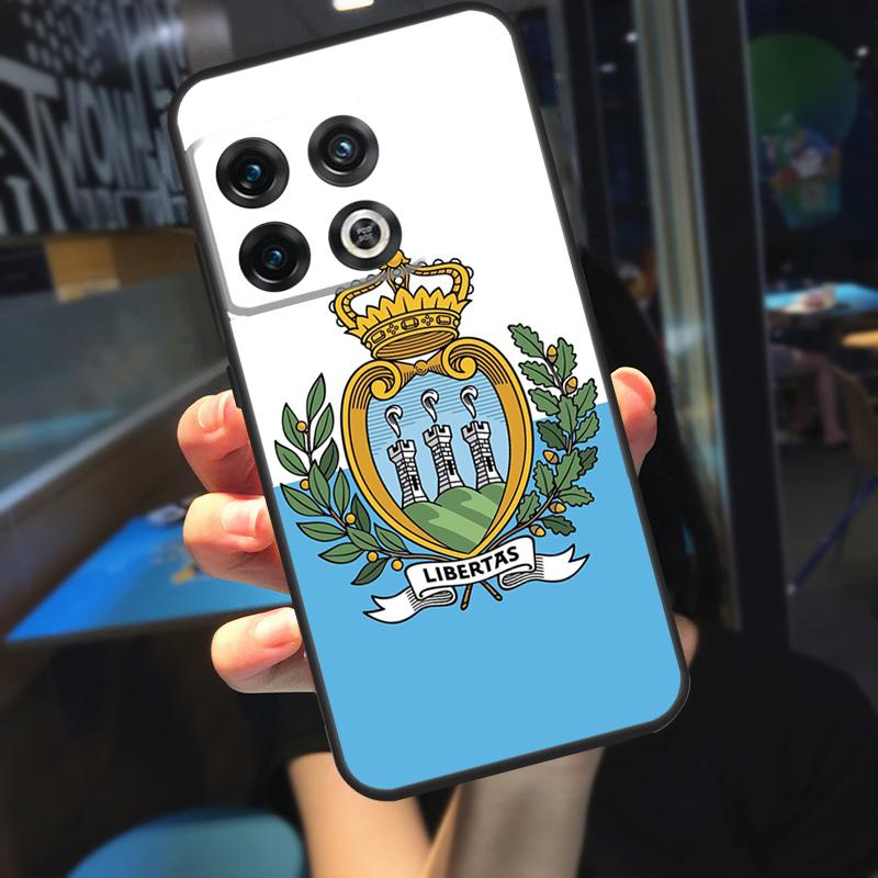 Чехол San Marino Flag для OnePlus 12R 13 R 12 11 9 10 Pro 8T 9RT 10T OnePlus Nord 4 CE 2 3 Lite N20 N30