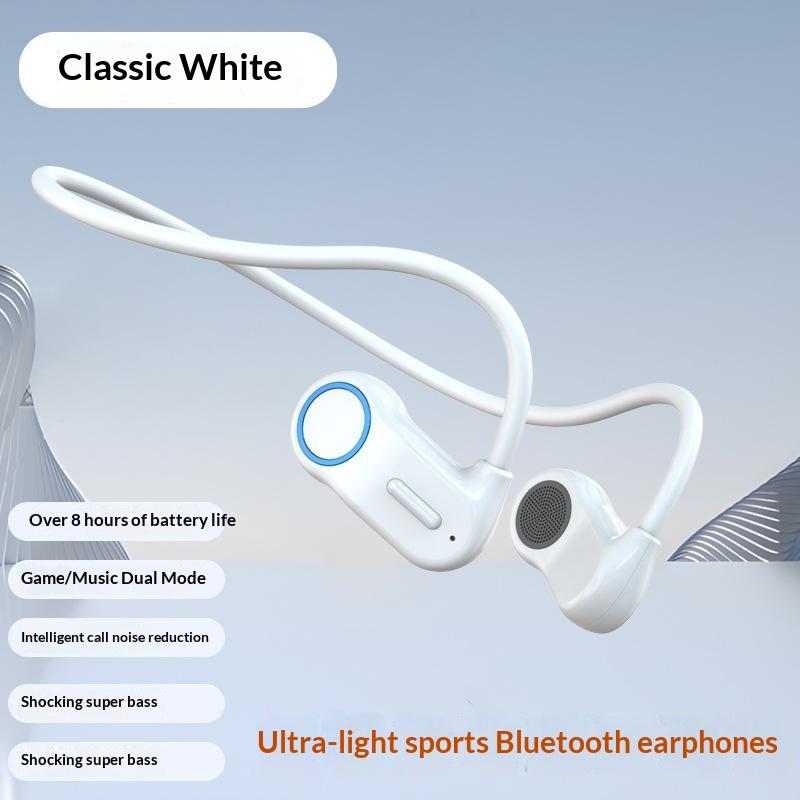 Ультралегкие Bluetooth-наушники с открытым ухом для спорта, 8 часов работы, с шумоподавлением. Идеально подходят для бега, хайкинга, спортзала, ежедневного использования.