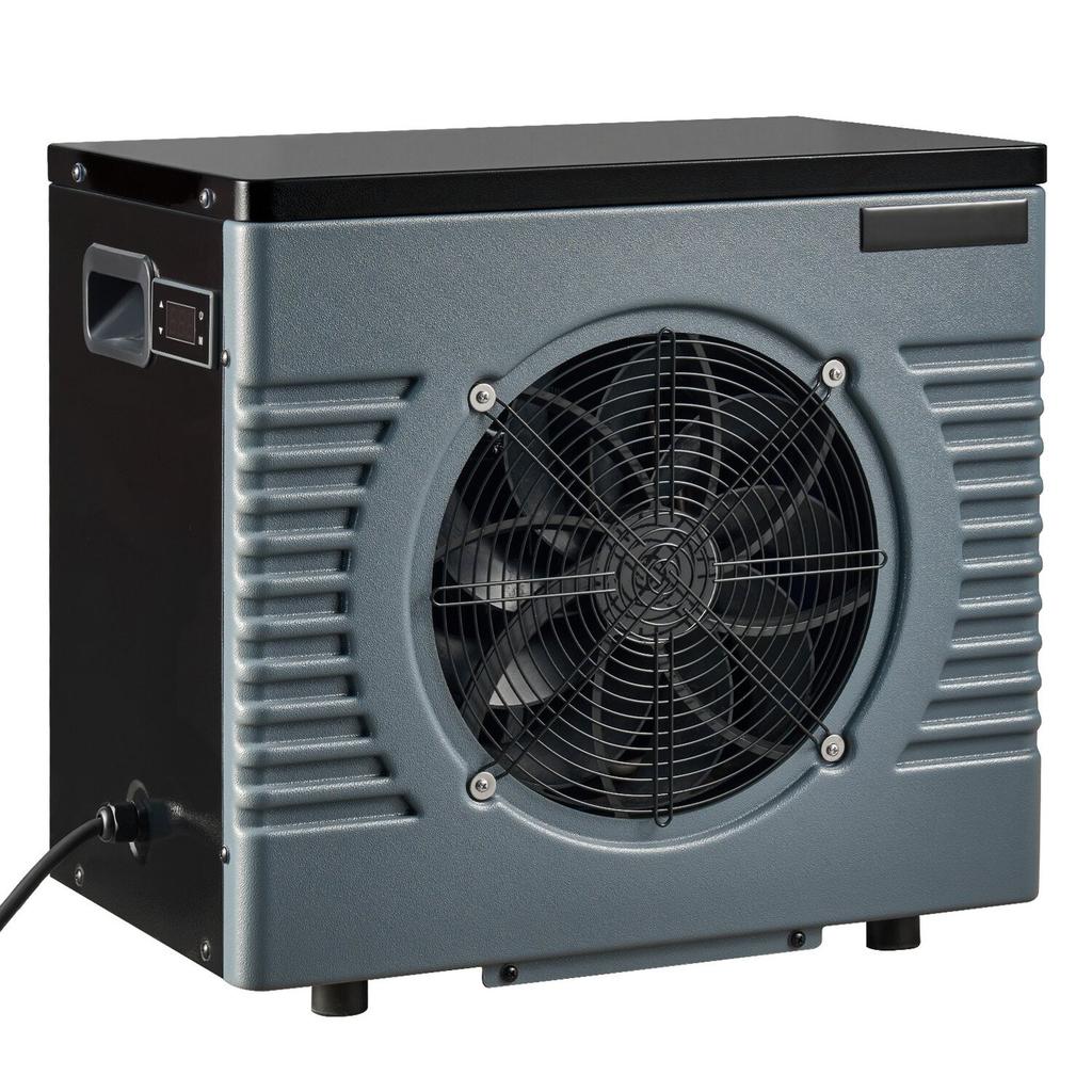 4160 W Pool Heat Pump, Electric Pool Heater for Above Ground Up to 15 m³, Max COP 5.14, Low Noise, GFCI Protection, 15-40 Heating Temperature for