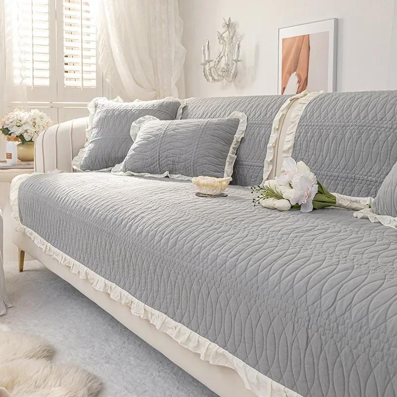 Four Seasons Universal Lace Sofa Cushion New Non Slip Sofa Cushion Simple Modern Home Living Room Sofa Cushion