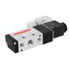 2 Position 5 Way Aluminum Alloy Pneumatic Solenoid Valve Pneumatic Piping Equipment (24V)