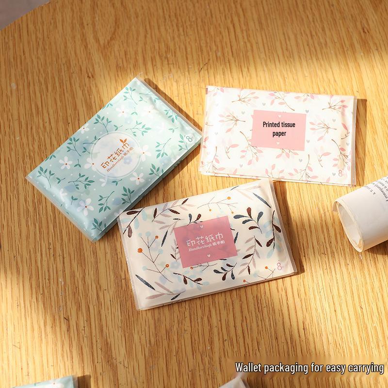 Мультяшная печать Салфетница и кошелек для мелочи Мини-кошелек Упаковка салфеток