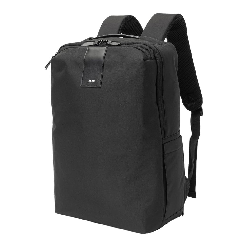 KLON Light Basic Rucksack, простой водонепроницаемый бизнес-рюкзак для мужчин и женщин, доступный в черном цвете.