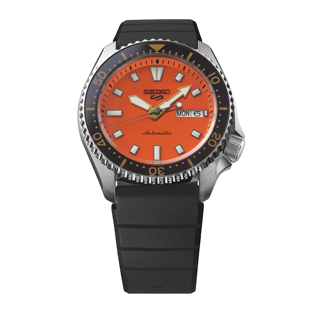 5 Sports SBSA309 Mechanical Automatic manual Date and Day Orange SKX Series Silicone Stainless Case [Seiko Watch] Men's Watch, Japanese-made (with