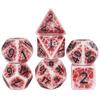 Набор из 7 игральных костей D&D Spider Web Polyhedral DND Dice для игр DND TRPG