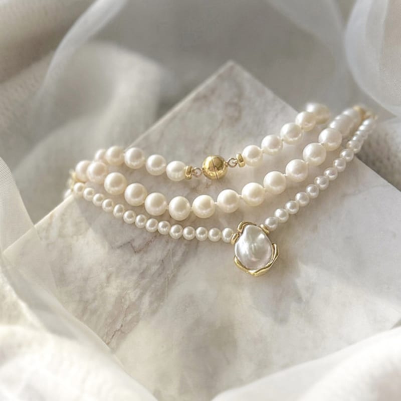 GOOBE LAHM PEARL NECKLACE
