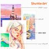 Shuttle Art Rainbow Colored 12 Set of Colorful Rainbow Multicolored Vivid for Adult Coloring Paper Entrance Gift Pencils, Colors, 24, Pencils,