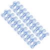 20Pcs Musical Note Paperclip Iron Bookmark Stationery Clip Memo Office Supplies Blue