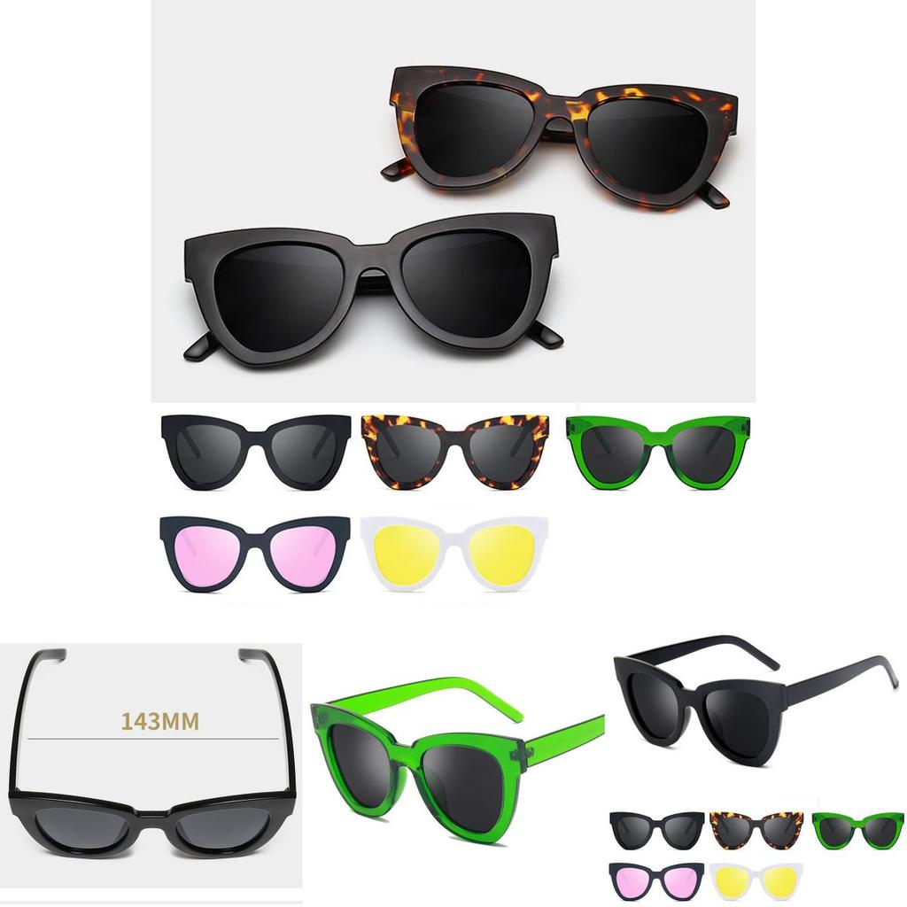 Elegant Women Lady Retro Cat Eye Sunglasses Fashionable Designer Square Frame Shades