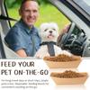 50PCS Kraft Paper Pet Bowl  Disposable Design Multiple Uses Pet Bowl  for Small Cat Dog Kitties