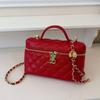 Small Chic Quilted Box Handbag Women 2026 PU Leather Crossbody Shoulder Bag With Zip