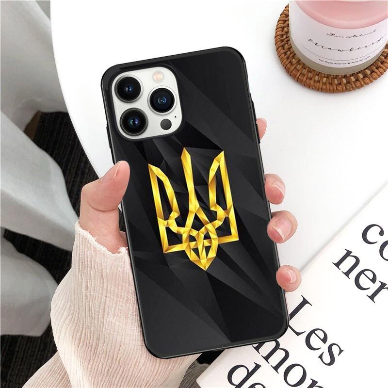 Phone Case For Iphone 14 13 12 11 Pro Max XS XR X 8 7 Plus SE Mobile Phone Cases Ukraine Flag Peace Funda Cell