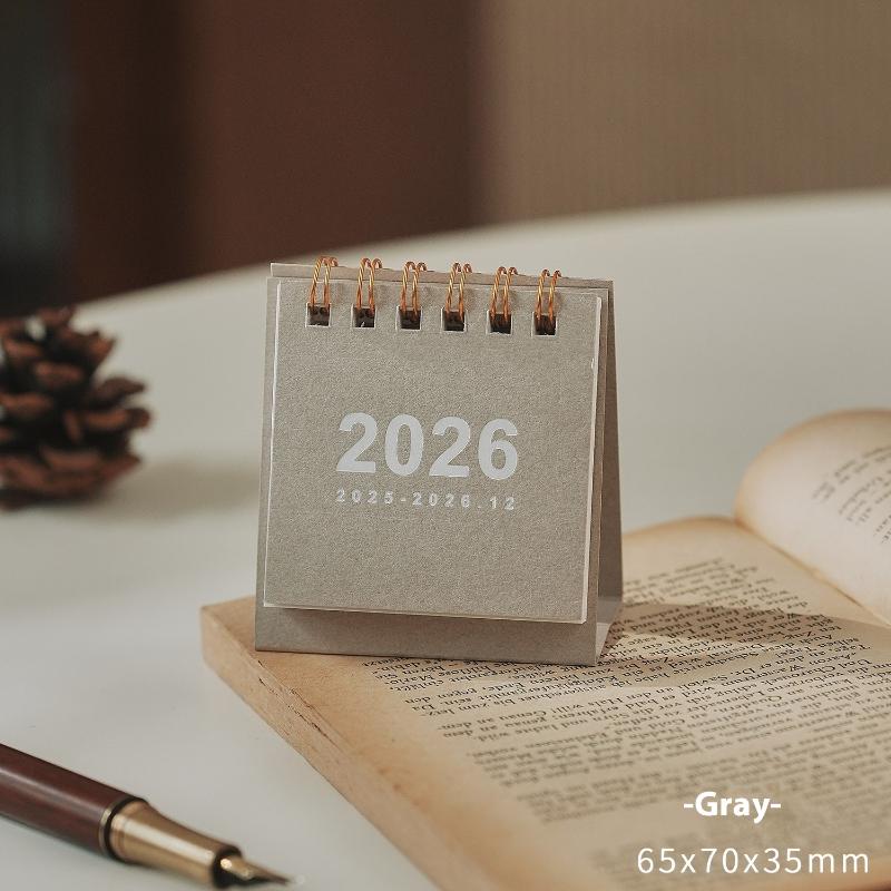 Mini Desk Calendar 2026 Small Standing Flip Weekly Calendar Creative Coil Calendar Planner For Daily Schedule Planning