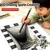 Волшебные 3D-книжки-раскраски с оптическими иллюзиями и простыми уроками, 1/3 шт., креативные подарки для зимних каникул для детей