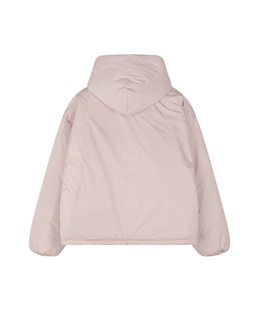 Sunday Fruit Market Cherry Reversible Puffer Pink