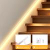 Вход Лестничный Коридор Умная Ночная Подсветка Лента 24В Сплошной Силикон COB LED Неоновая Лента Устанавливается Где угодно Портативный Датчик Движения PIR
