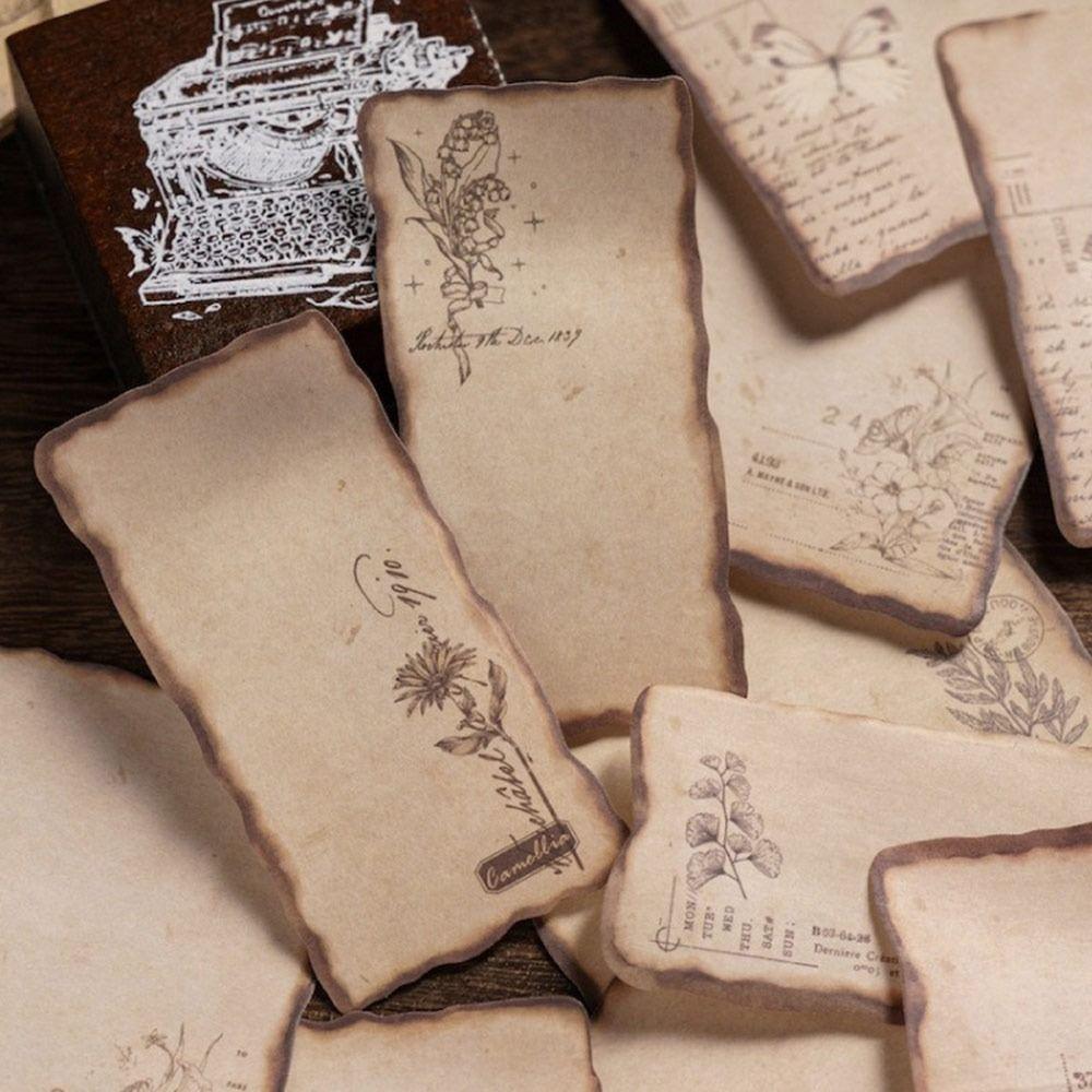 Самоклеящиеся стикеры Винтажная серия Обожжённый Отрывной блокнот Список дел Блокноты Студент