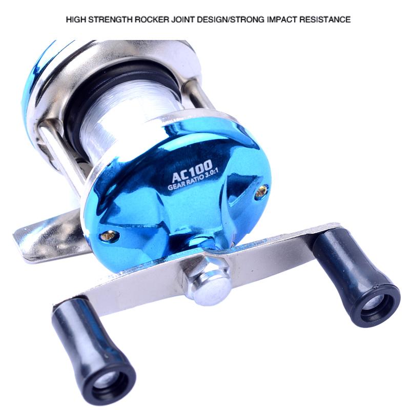 Мини Металлическая Безынерционная Катушка для Кастинга Приманки, Катушка для Зимней Рыбалки, Рыболовная Водяная Катушка, Роликовая Катушка для Кастинга, Спиннинговая Рыболовная Катушка с Леской