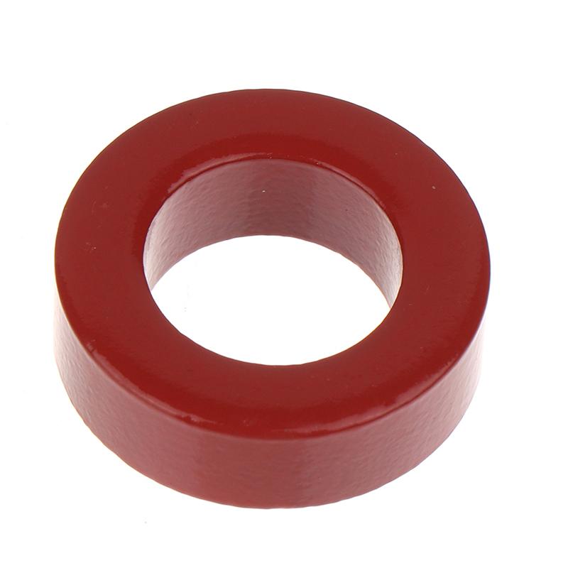 T130-2 Iron Ferrite Toroid Cores For Inductors Iron Red Ring Low Permeability