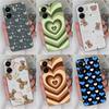 Phone Case For Xiaomi Redmi 13C Note 13 Pro 4G 5G A3 K60 Ultra K70 Pro Note 12S Cute Bear Heart Cover Shockproof Clear Soft Silicone Bumper For Redmi