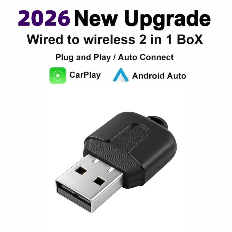 Новый 5.0 Мини Ультра Беспроводной Адаптер Беспроводной CarPlay Android Auto Для Штатного Автомобиля Plug And Play WiFi Bluetooth Автоматическое Подключение 2026