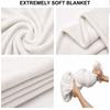 Custom Name Flannel Throw Blanket Anderlecht FC logo Pattern Warm Home Decoration