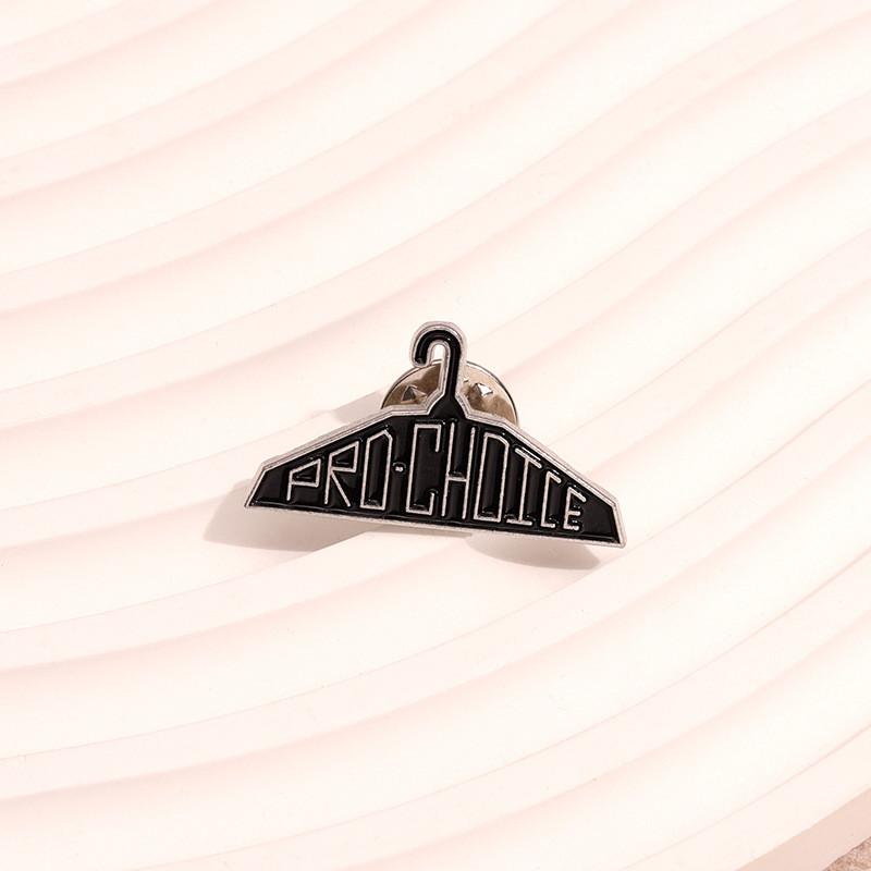 Hanger Unique Black Design Metal Brooch Pin Featuring Cute Cartoon Characters For Trendy Fashion