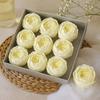 Soap Flowers Peony Ivory Extra Large 10 Pack