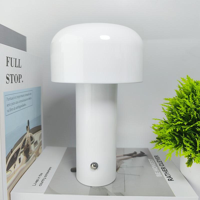 1PC Mushroom Light LED Simple Living Room Bedroom Bedside Night Light Light Luxury Ins Style Internet Celebrity Touch Decorative Desk Lamp