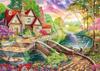 Epoch 2000 Super Small Piece Jigsaw Puzzle Elegant Collection Magical House by the River X 53 with and Score Ticket EPOCH Illustration/Art (38 Cm)