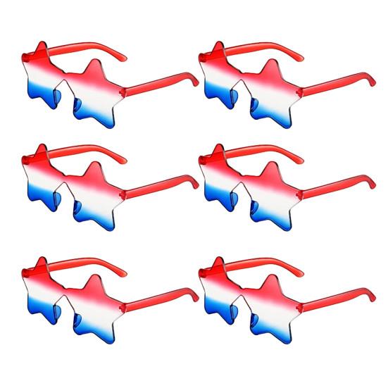 45820 шт. Очки со звездой 4 июля, красные, белые, синие, с американским флагом, патриотические